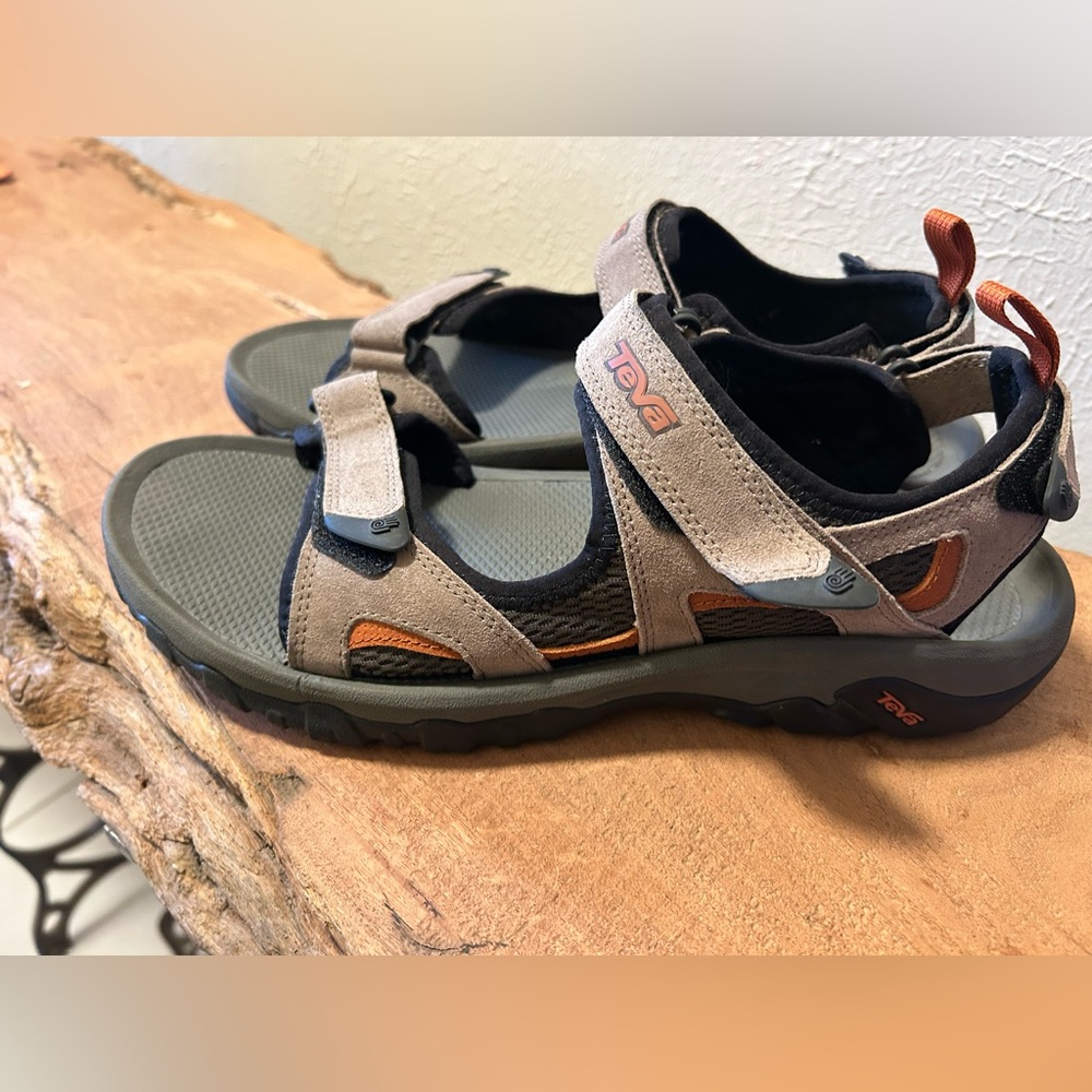 Teva Men's Sandals - Beige and Black/ Size 11